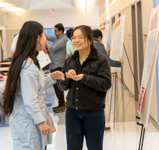 MS data science student presenting