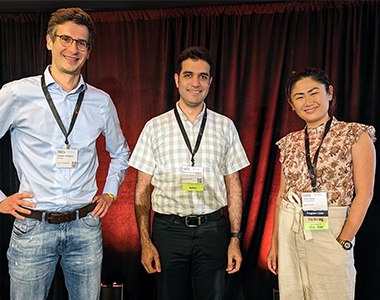 Mohammad Javad Amiri, center, accepts NSDI award. Mohammad Javad Amiri, center, accepts NSDI award.