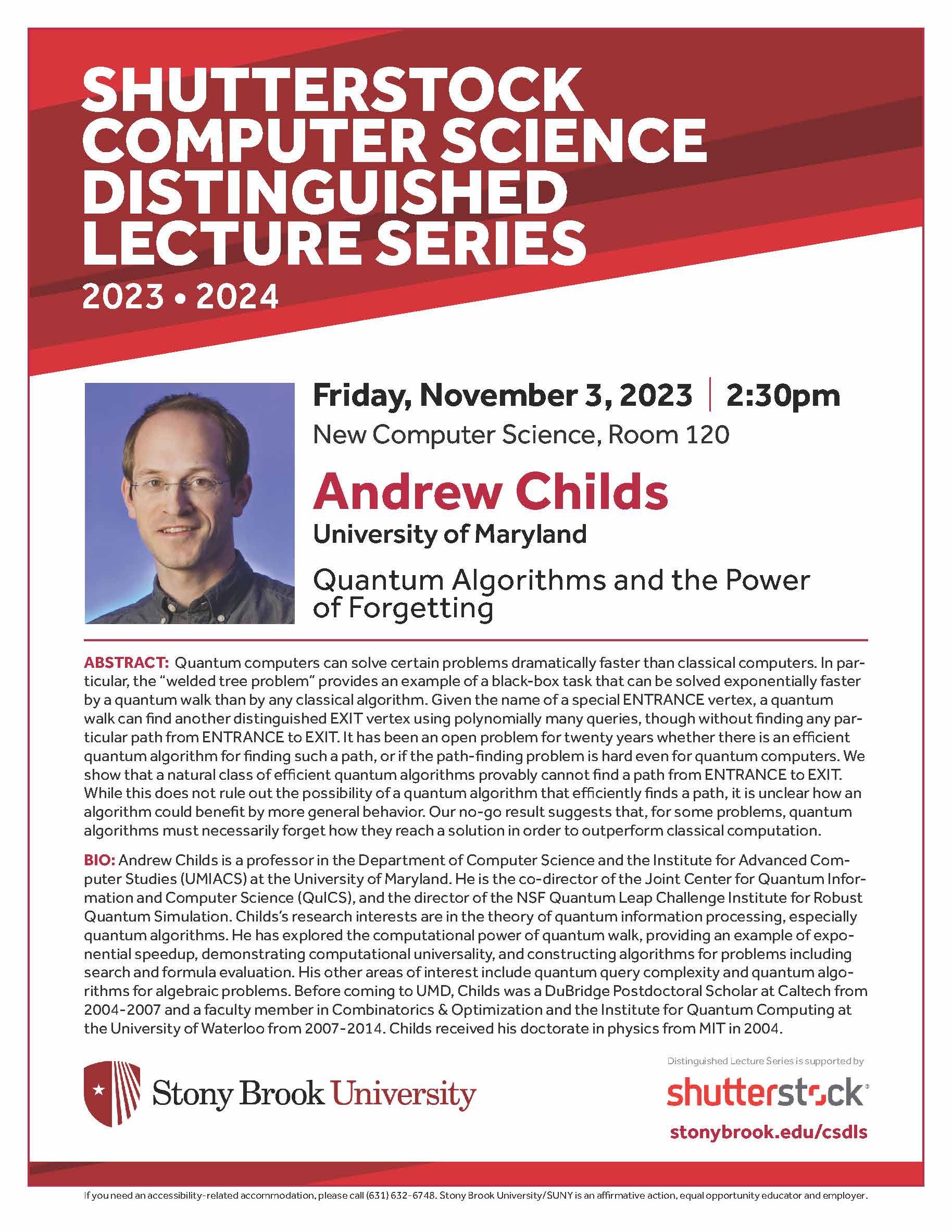 Quantum Algorithms and the Power of Forgetting