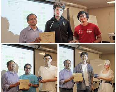 Prof. Chowdhury presents awards to winners