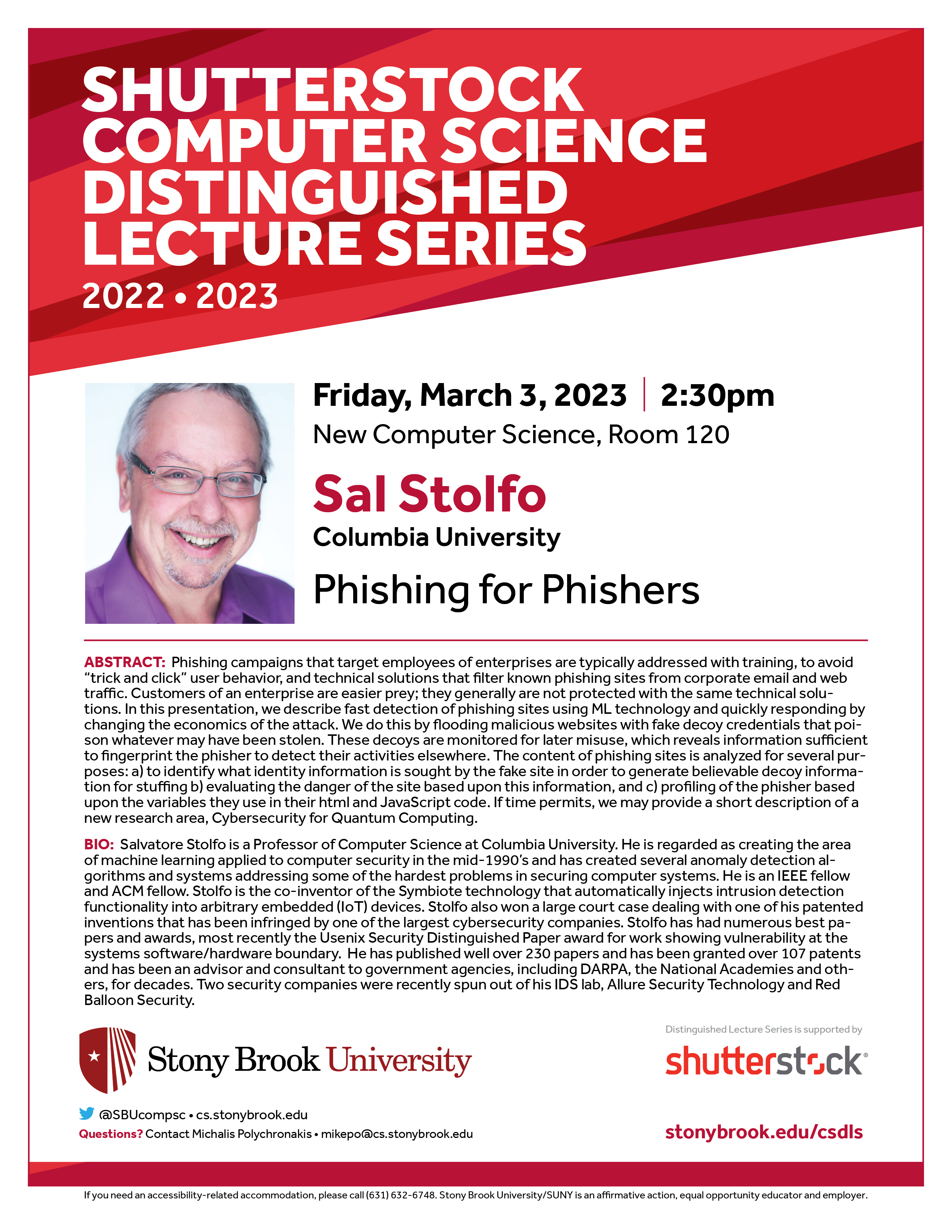 Join us March 3 for the lecture Phishing for Phishers