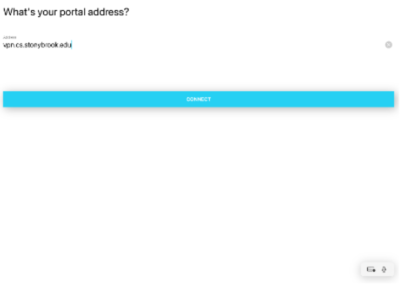 Global Protect Portal Address Page