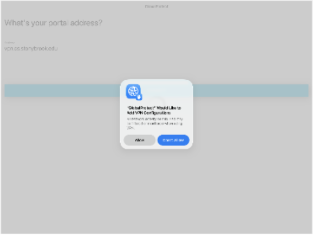 Global Protect Allow Notifications Request