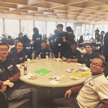 Professor Rezaul Chowdhury with SBU programming team members