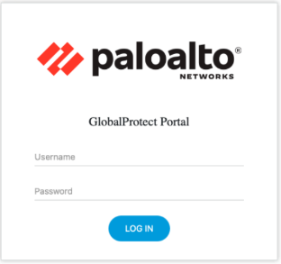 Global Protect login page