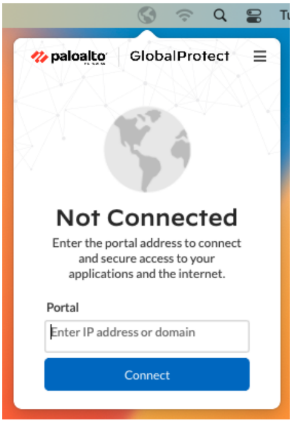 global protect vpn disconnected page