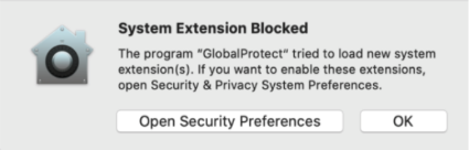 System Extension Blocked