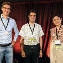 Mohammad Javad Amiri, center, accepts NSDI award.