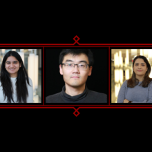 three doctoral students