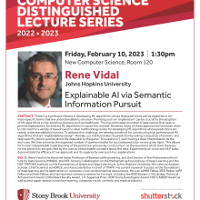 Lecture on February 10 at 1:30p in Room 120 of New Computer Science.