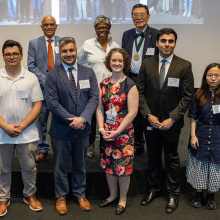 event participants pose in group photo
