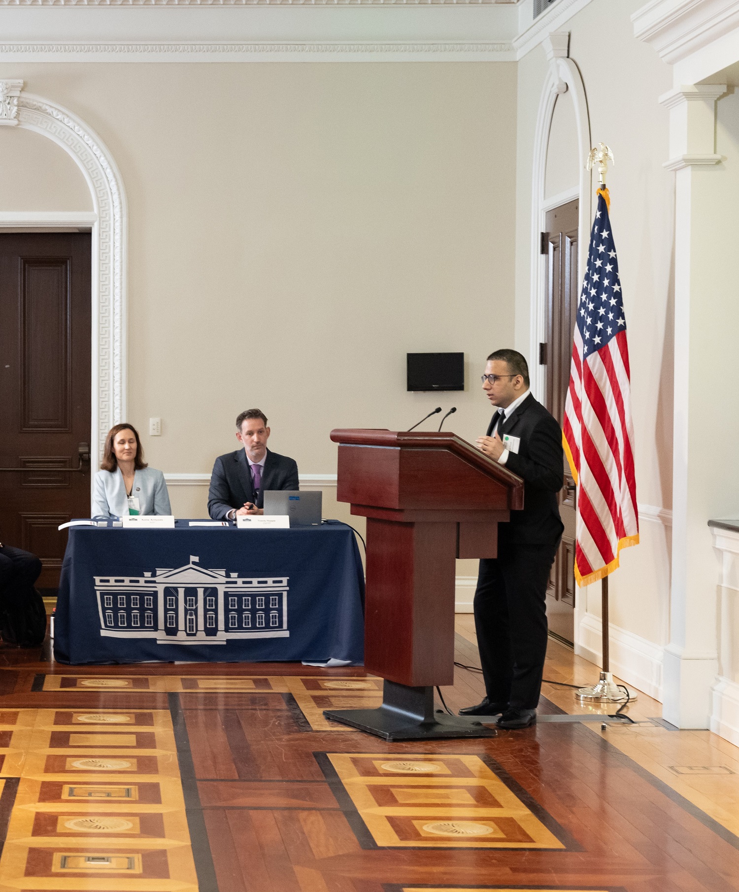 Stony Brook Researcher Harsh Trivedi presents at the White House Stony Brook Researcher Harsh Trivedi presents at the White House